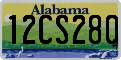 AL license plate 12CS280