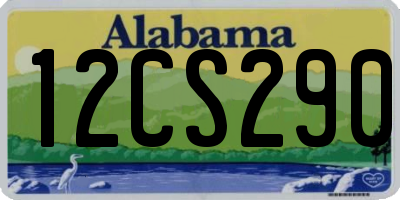 AL license plate 12CS290
