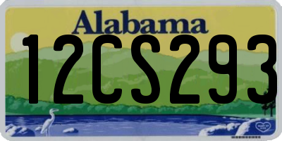 AL license plate 12CS293