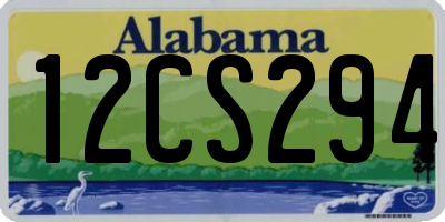 AL license plate 12CS294