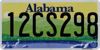 AL license plate 12CS298