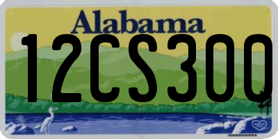 AL license plate 12CS300
