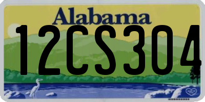 AL license plate 12CS304