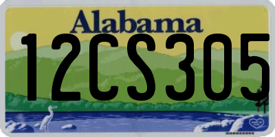 AL license plate 12CS305