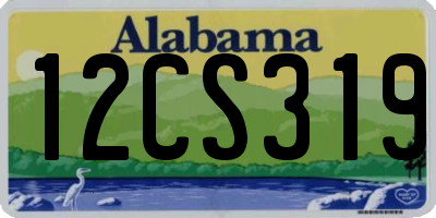 AL license plate 12CS319