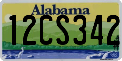 AL license plate 12CS342