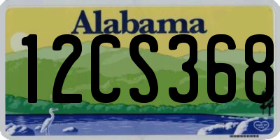 AL license plate 12CS368