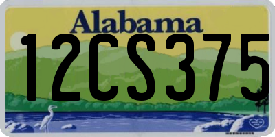AL license plate 12CS375