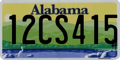 AL license plate 12CS415