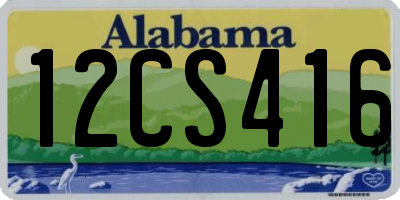 AL license plate 12CS416