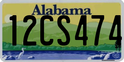 AL license plate 12CS474