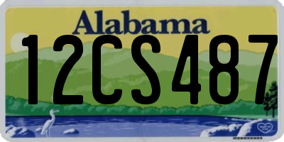 AL license plate 12CS487