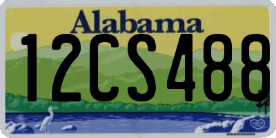 AL license plate 12CS488
