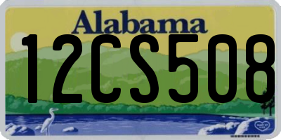 AL license plate 12CS508