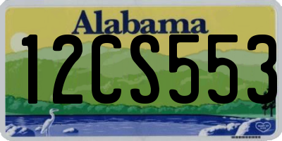 AL license plate 12CS553