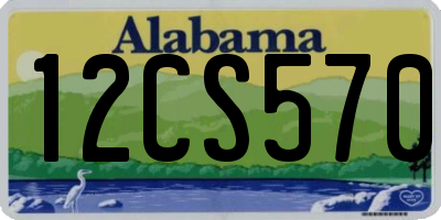 AL license plate 12CS570