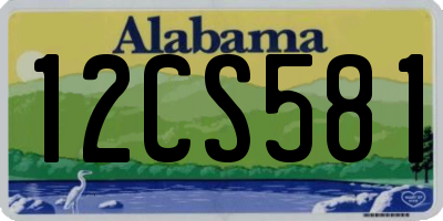 AL license plate 12CS581