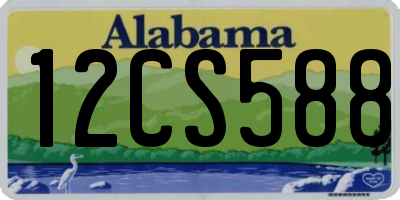 AL license plate 12CS588