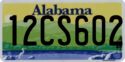 AL license plate 12CS602