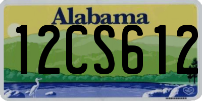 AL license plate 12CS612