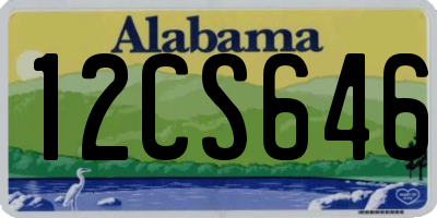 AL license plate 12CS646