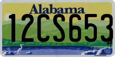 AL license plate 12CS653