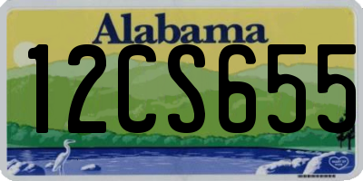 AL license plate 12CS655