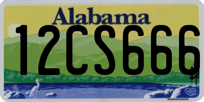 AL license plate 12CS666