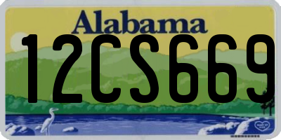AL license plate 12CS669