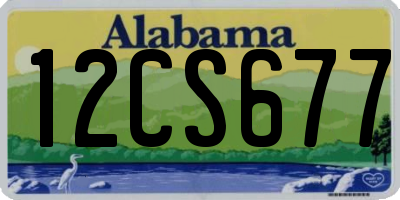 AL license plate 12CS677