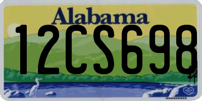 AL license plate 12CS698