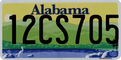 AL license plate 12CS705