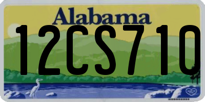 AL license plate 12CS710