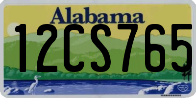 AL license plate 12CS765
