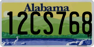 AL license plate 12CS768