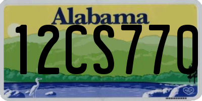 AL license plate 12CS770