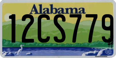 AL license plate 12CS779