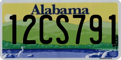 AL license plate 12CS791