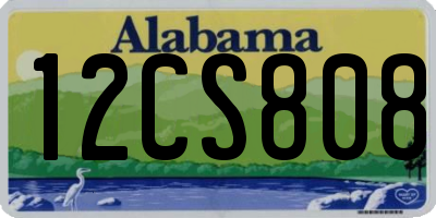 AL license plate 12CS808