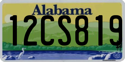 AL license plate 12CS819