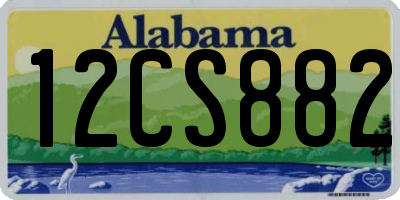 AL license plate 12CS882