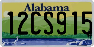 AL license plate 12CS915