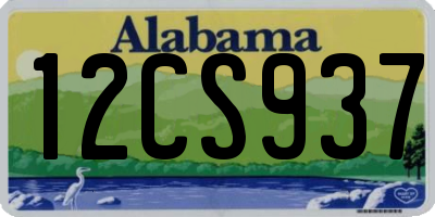 AL license plate 12CS937