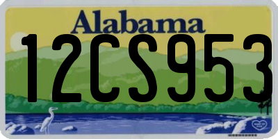 AL license plate 12CS953