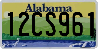 AL license plate 12CS961