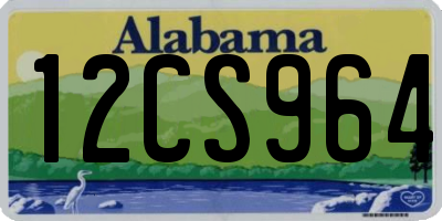 AL license plate 12CS964
