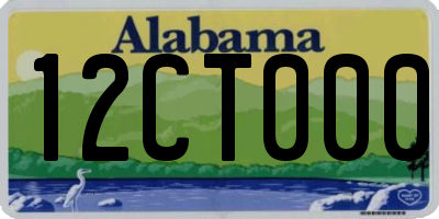 AL license plate 12CT000