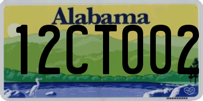 AL license plate 12CT002