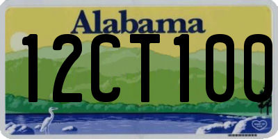 AL license plate 12CT100