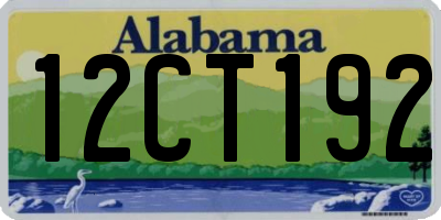 AL license plate 12CT192